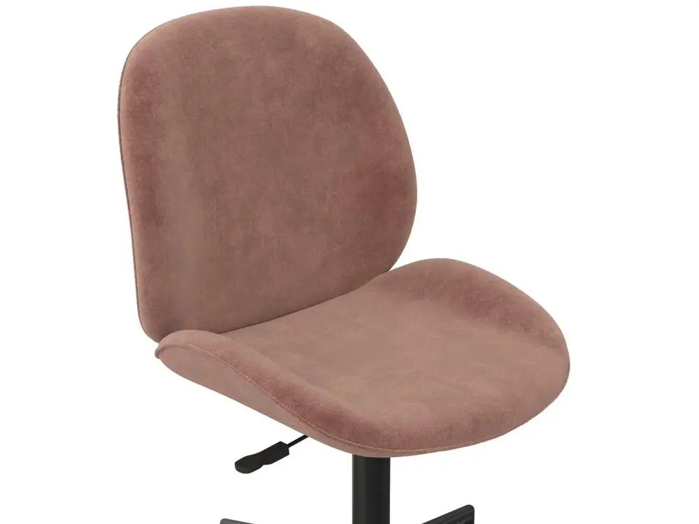 Plateau de rangement Chaise de bureau en velours rose