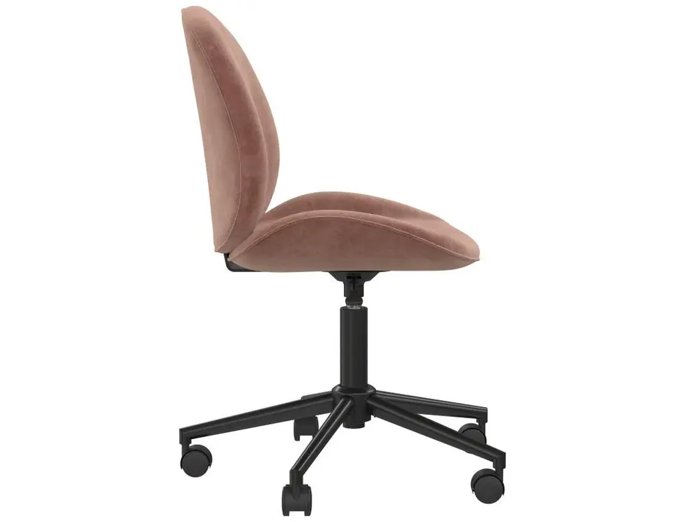 Plateau de rangement Chaise de bureau en velours rose