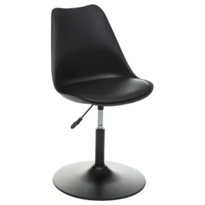 Plateau de rangement Chaise de table ou Chaise de bureau Noir hauteur ajustable