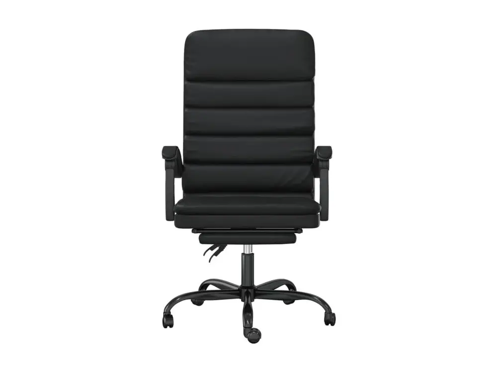 Plateau de rangement Fauteuil de massage inclinable de bureau Noir Similicuir