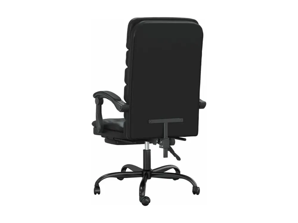 Plateau de rangement Fauteuil de massage inclinable de bureau Noir Similicuir