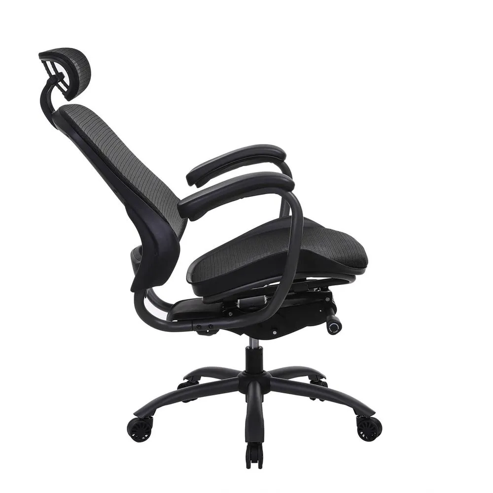 Plateau de rangement SONGMICS Chaise de bureau appui-tête maille
