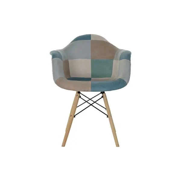 Protection de bord Chaise Scandinave Patchwork à Accoudoirs Home Decor - Un Mélange Harmo