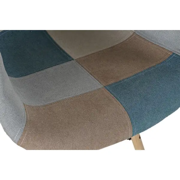Protection de bord Chaise Scandinave Patchwork à Accoudoirs Home Decor - Un Mélange Harmo