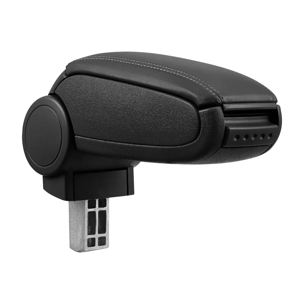 Équipement de Bureau Ergonomique Accoudoir central pour Opel Corsa F à partir de 2019 simili noir avec surpiqûre noir 03_0...