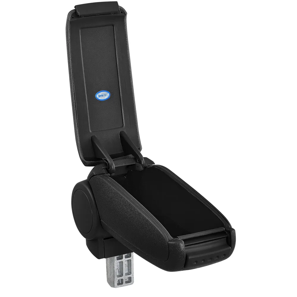 Équipement de Bureau Ergonomique Accoudoir central pour Opel Corsa F à partir de 2019 simili noir avec surpiqûre noir 03_0...