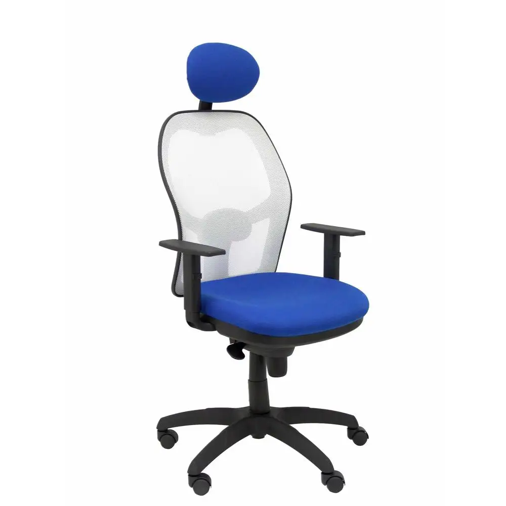 Équipement de Bureau Ergonomique Chaise de Bureau avec Appui-tête Jorquera P&C ALI229C Bleu