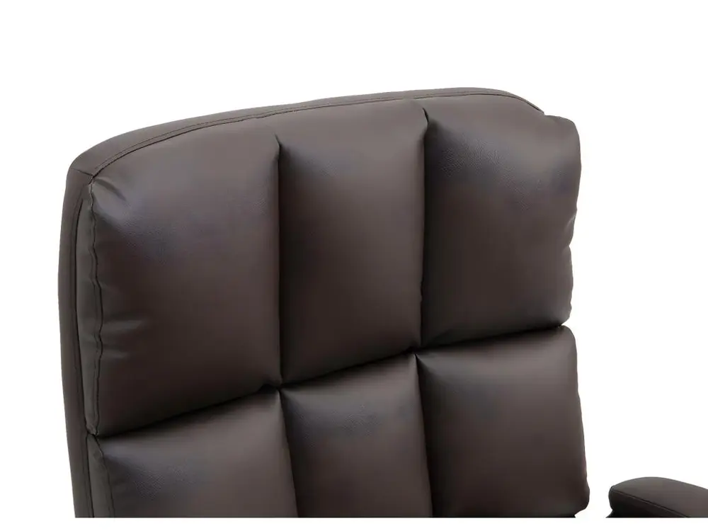 Équipement de Bureau Ergonomique Chaise de bureau MCW-J21, similicuir brun
