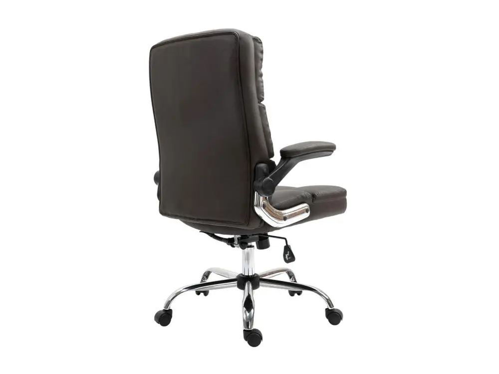 Équipement de Bureau Ergonomique Chaise de bureau MCW-J21, similicuir brun