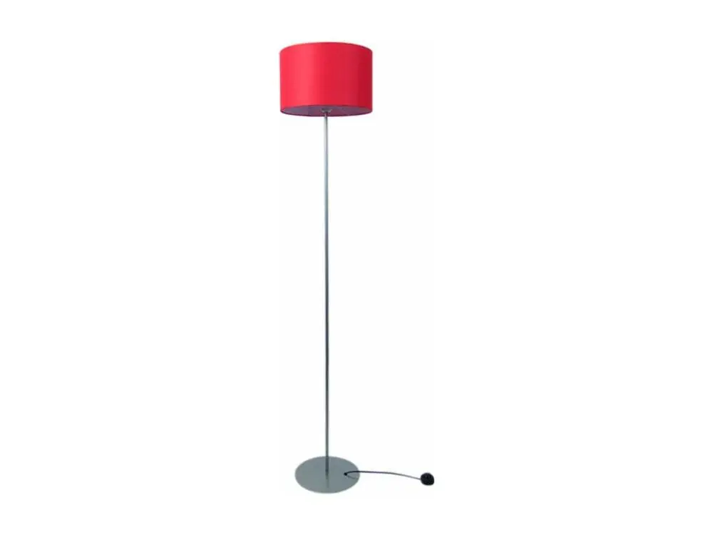 Équipement de Bureau Ergonomique Lampadaire métal aluminium,rouge 153 cm.