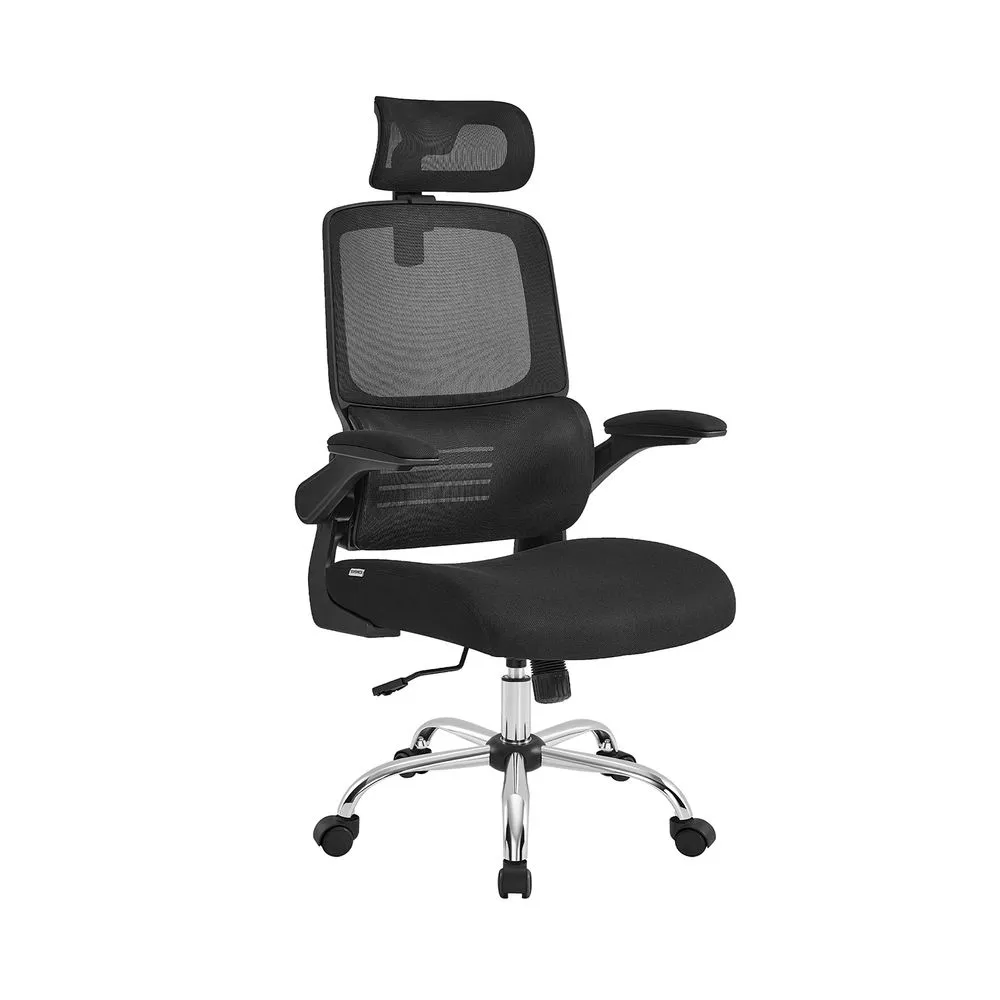 SONGMICS Chaise de bureau ergonomique avec soutien lombaire compatible avec la plupart des bureaux