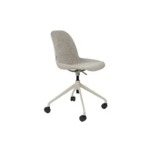 Support réglable pour Chaise de bureau avec roues en tissu gris Albert Kuip Zuiver - 84cm