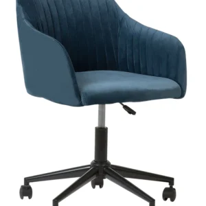 Support réglable pour Chaise de bureau Velours Bleu marine VENICE