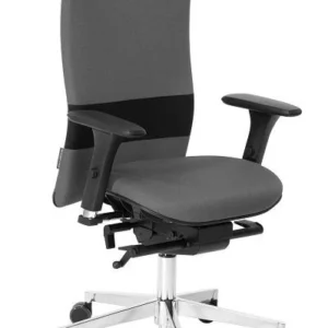 Système de suspension Chaise de bureau pivotante nexxtoffice Vita-Q avec accoudoirs 3D base en aluminium roulettes souples...
