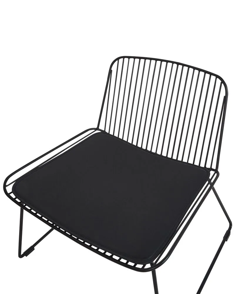 Système de suspension Chaise en métal noir SNORUM