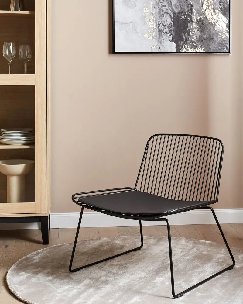 Système de suspension Chaise en métal noir SNORUM
