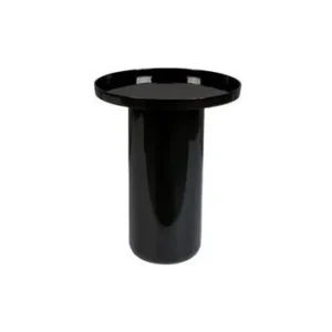 Table d'appoint en aluminium noir Shiny Bomb Zuiver - 52cm