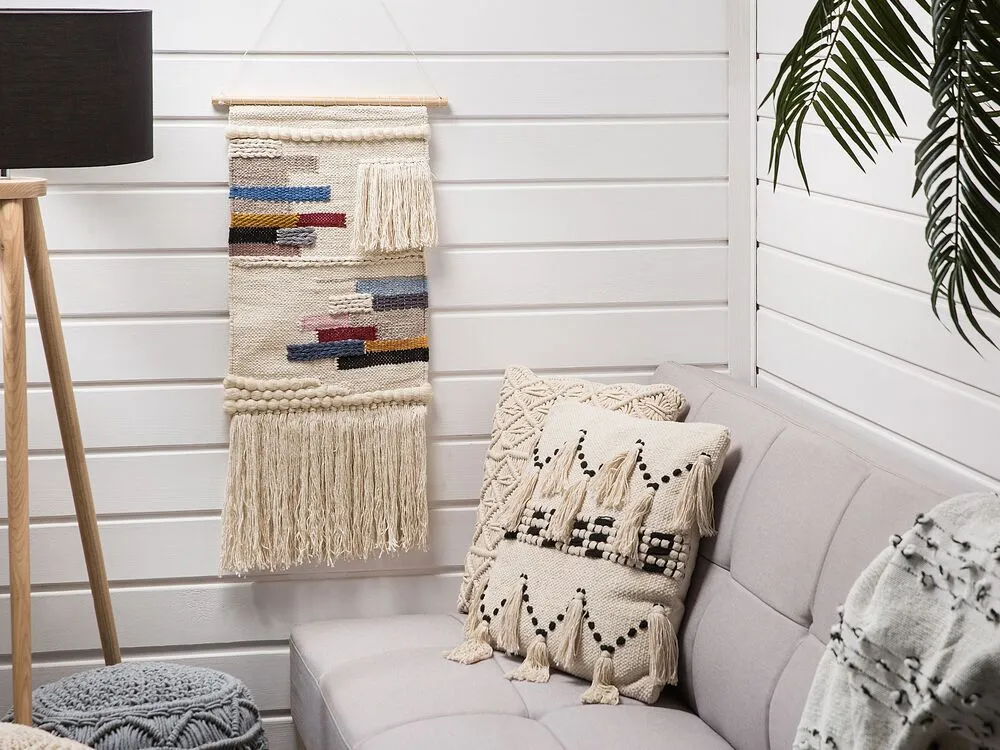 Professionnel Haute Capacité Décoration murale en macramé écru ATHANI
