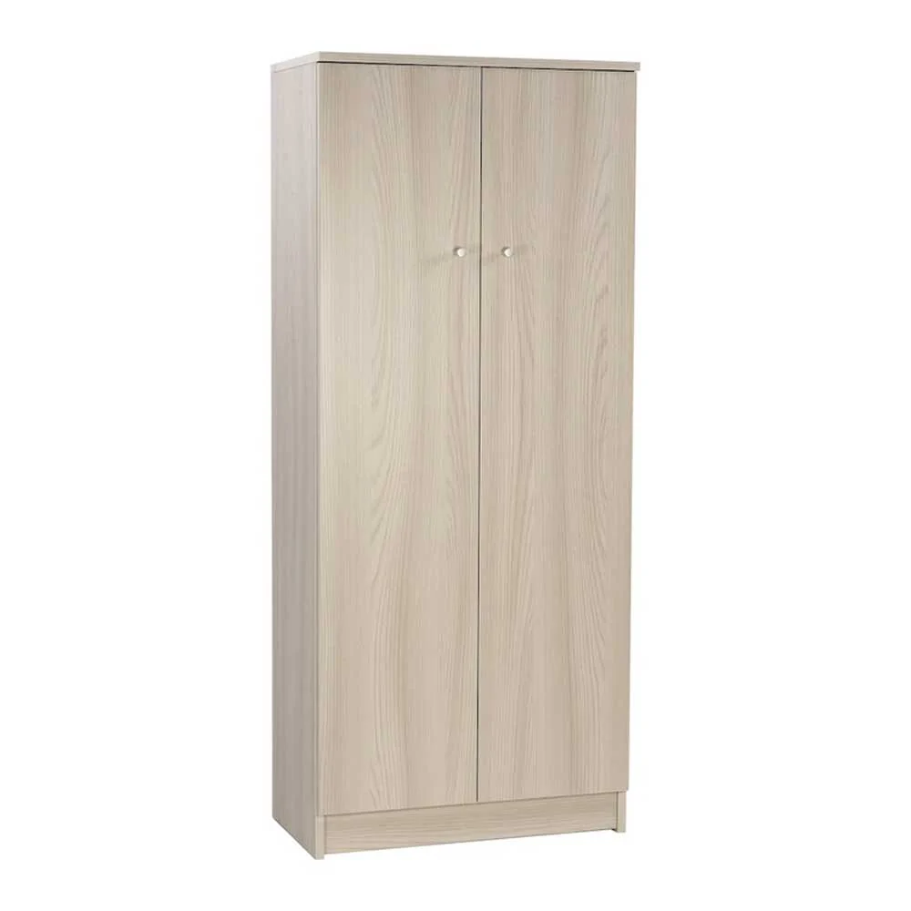 Armoire mobile à 2 portes et 3 étagères avec poignée chromée cm finition Orme Net par Sarmog