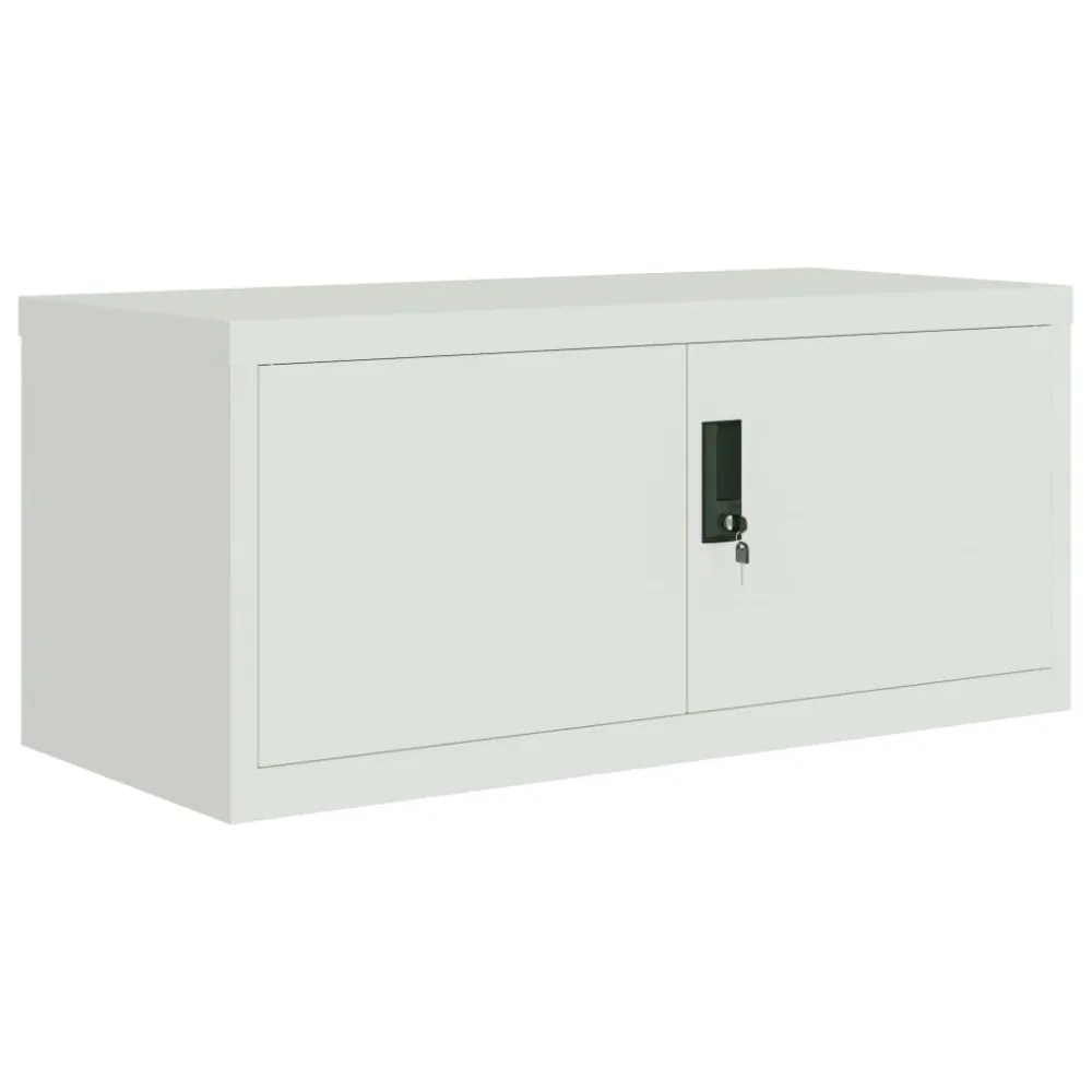 Armoire de bureau caissons à tiroirs verrouillable meuble de bureau 90 x 40 x 40 cm acier gris net DEC024542