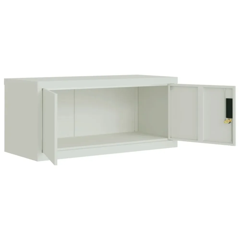 Armoire de bureau caissons à tiroirs verrouillable meuble de bureau 90 x 40 x 40 cm acier gris net DEC024542