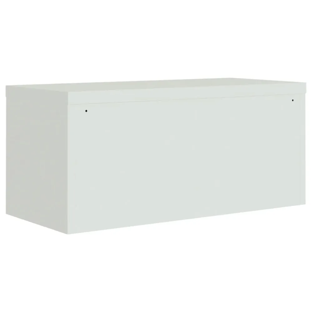 Armoire de bureau caissons à tiroirs verrouillable meuble de bureau 90 x 40 x 40 cm acier gris net DEC024542