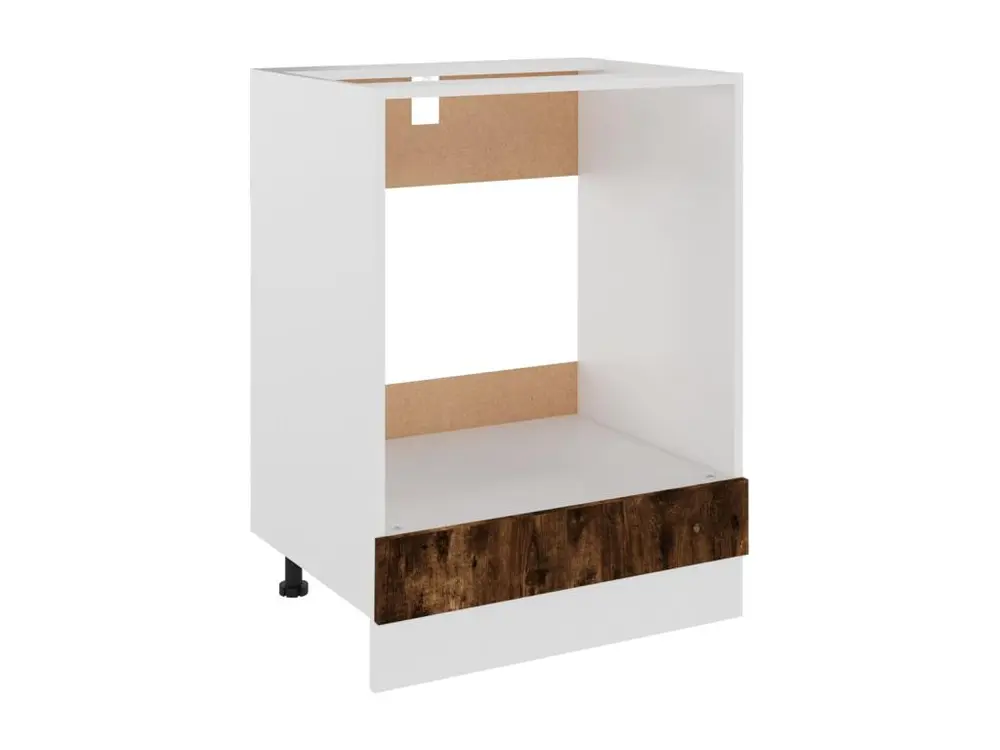 Armoire à four Chêne fumé 60x46x81,5 Bois d'ingénierie avec mémoire de positions