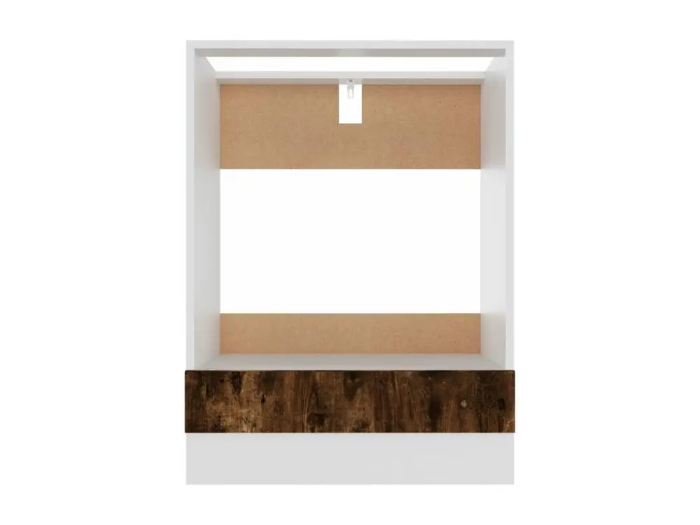 Armoire à four Chêne fumé 60x46x81,5 Bois d'ingénierie avec mémoire de positions
