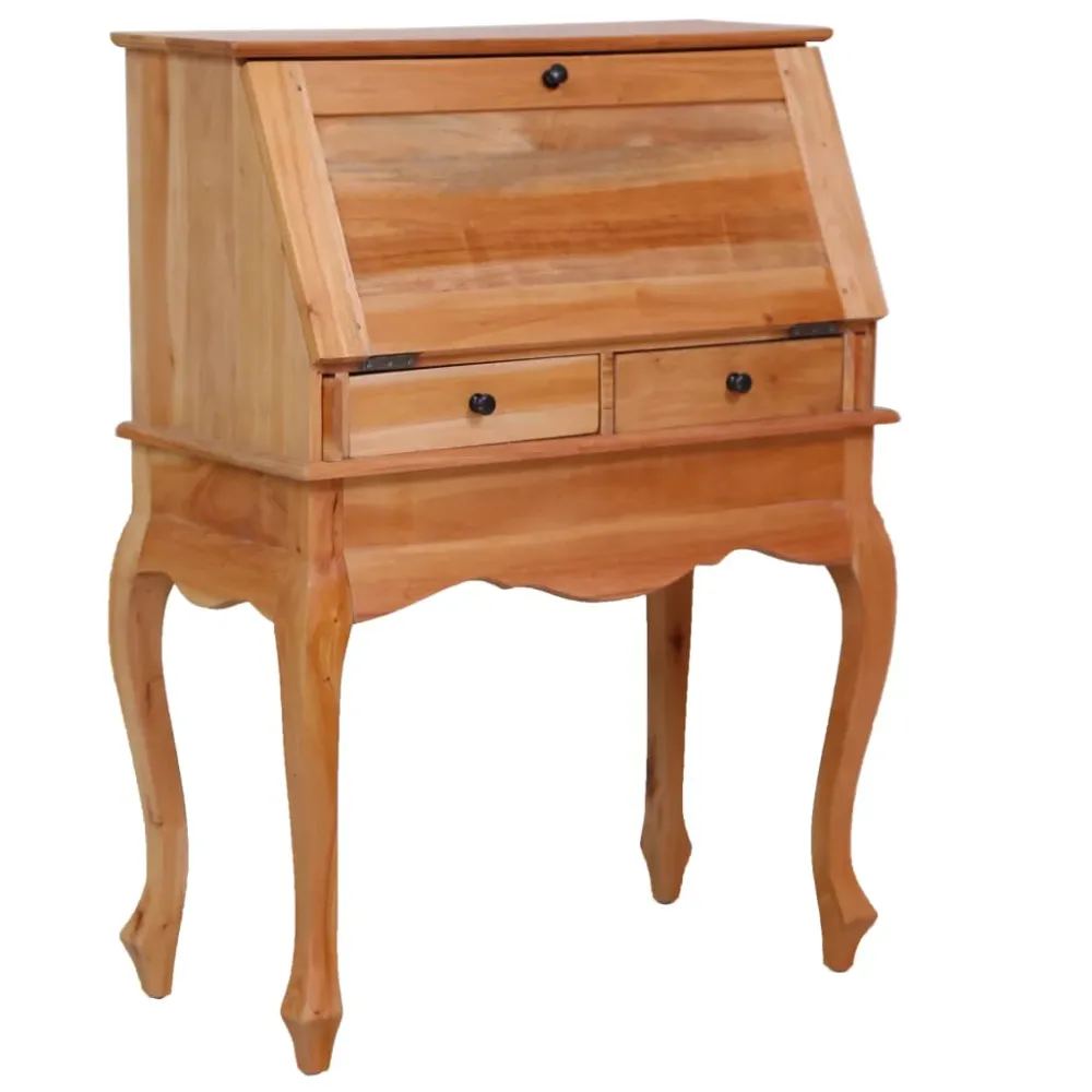 Bureau compact Bureau table poste de travail meuble d'ordinateur informatique étude secrétaire 78 x 42 x 103 cm bois d'aca...