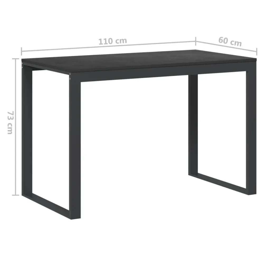Bureau d'angle Bureau table poste de travail meuble d'ordinateur informatique étude d'ordinateur 110 x 60 x 73 cm bois d’i...