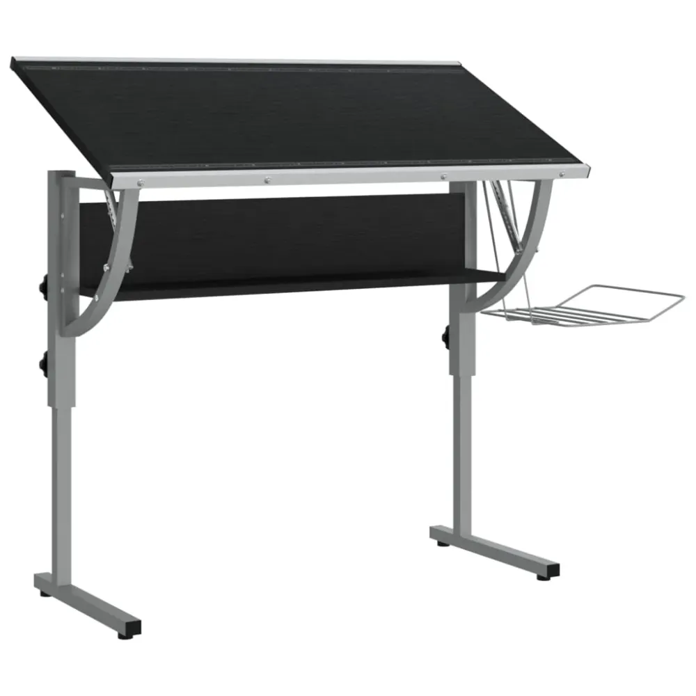 Bureau d'angle Bureau table poste de travail meuble d'ordinateur informatique étude d'artisanat et 110 x 53 x (58-87) cm n...
