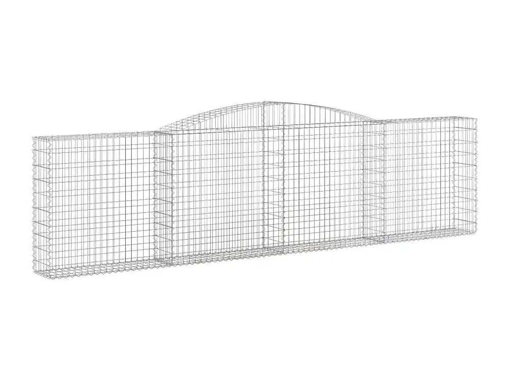 Bureau exécutif Paniers à gabions arqués 20 pièces 400x30x100/120 cm Fer galvanisé
