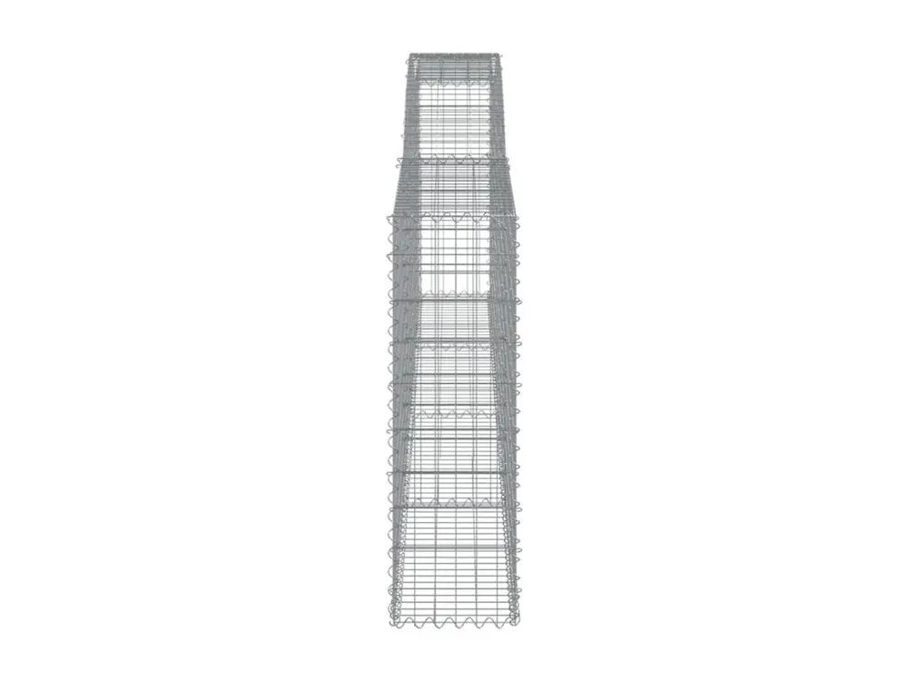 Bureau exécutif Paniers à gabions arqués 20 pièces 400x30x100/120 cm Fer galvanisé