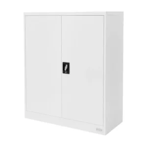 Bureau pour ordinateur Armoire de bureau Armoire à dossiers en acier Armoire métallique verrouillable 90x40x109 cm