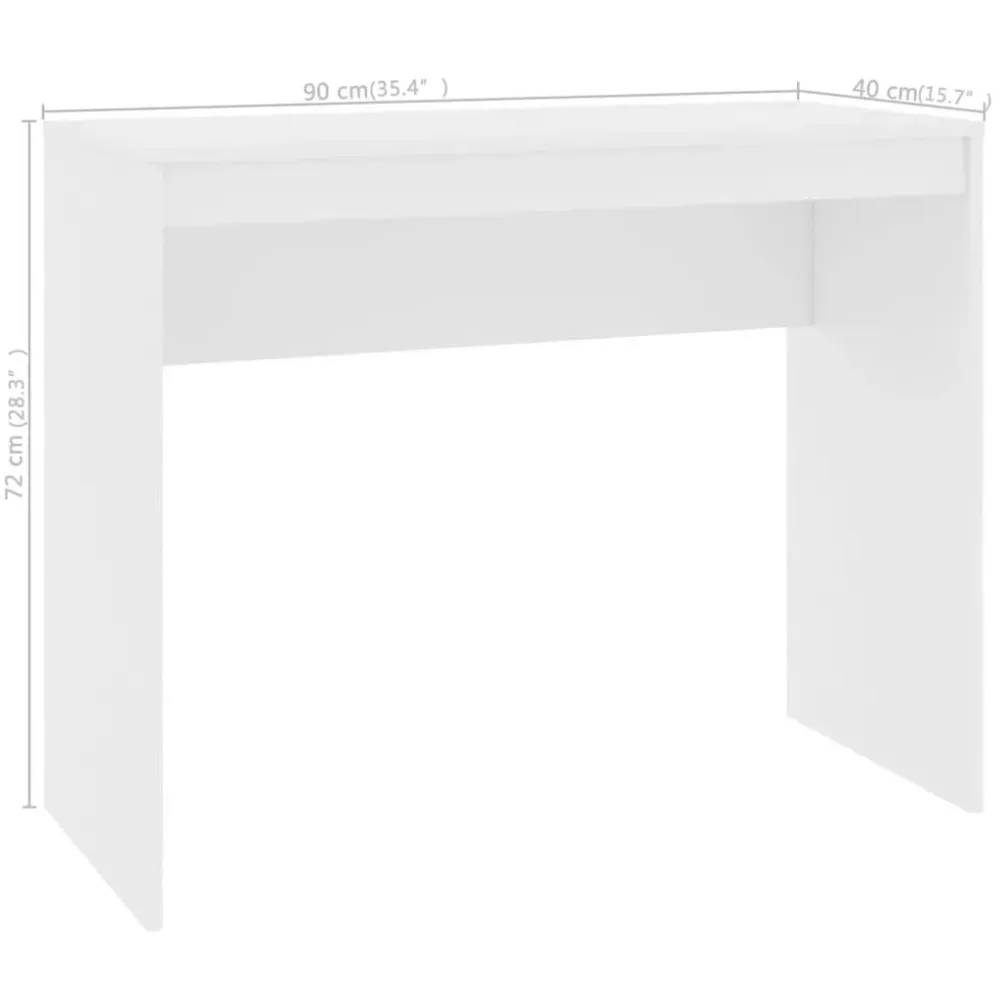 Bureau Professionnel Bureau table poste de travail meuble d'ordinateur informatique étude 90 x 40 x 72 cm bois d'ingénieri...