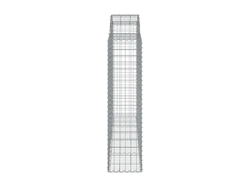 Bureau Professionnel Paniers à gabions arqués 15 pièces 200x50x160/180 cm Fer galvanisé