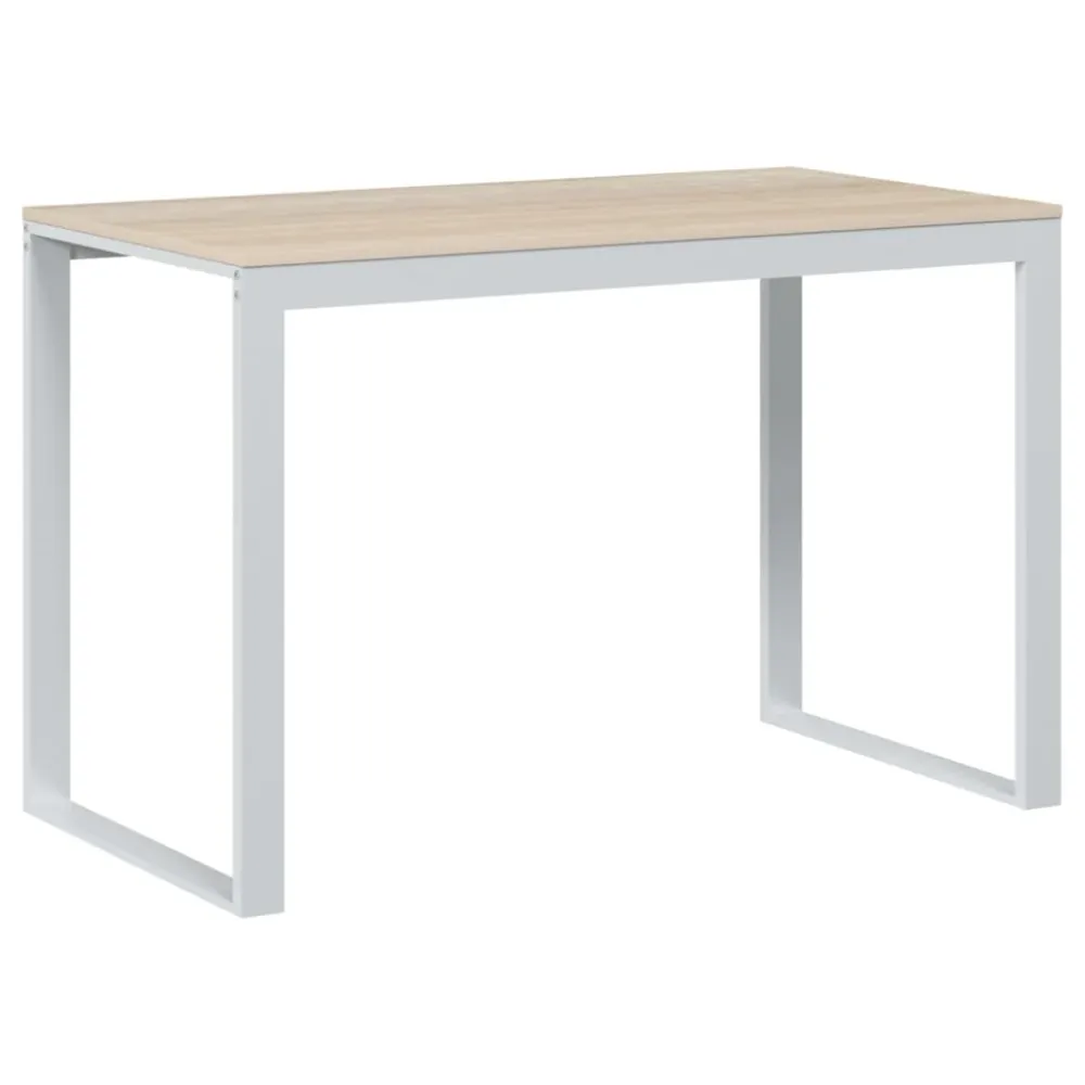 Bureau table poste de travail meuble d'ordinateur informatique étude d'ordinateur et chêne 110 x 60 x 73 cm Aggloméré brun...