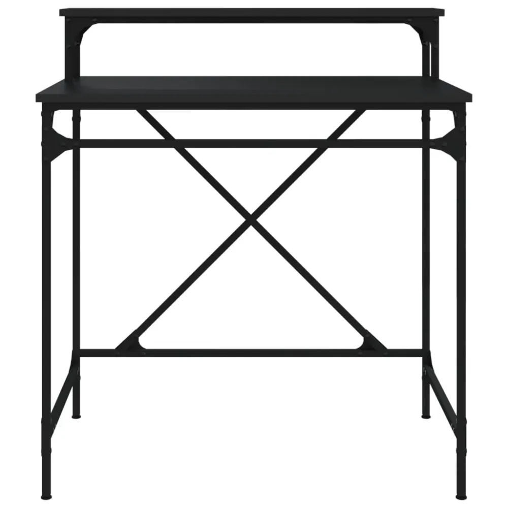Meuble de Bureau Modulable Bureau table poste de travail meuble d'ordinateur informatique étude 80 x 50 x 90 cm bois d'ing...