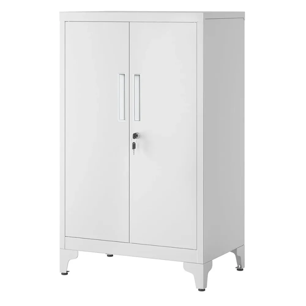 Meuble de Bureau Modulable Caisson de bureau placard polyvalent armoire de bureau à 2 portes 40 x 60 x 90 cm verrouillable...