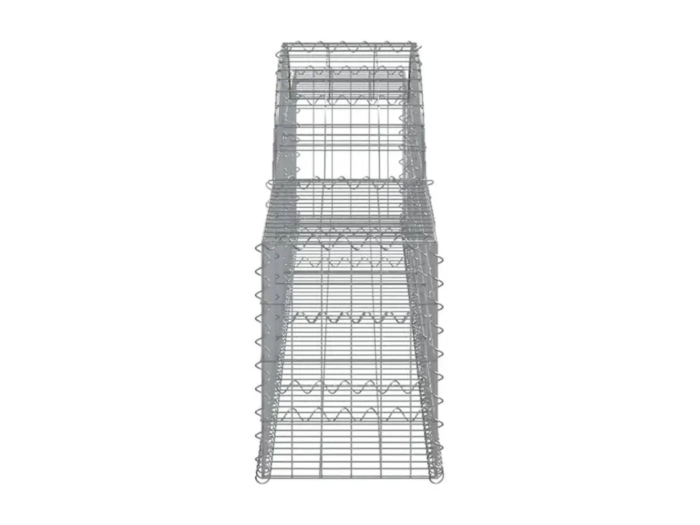 Paniers à gabions arqués 9 pièces 300x30x40/60 cm fer galvanisé avec moteur électrique