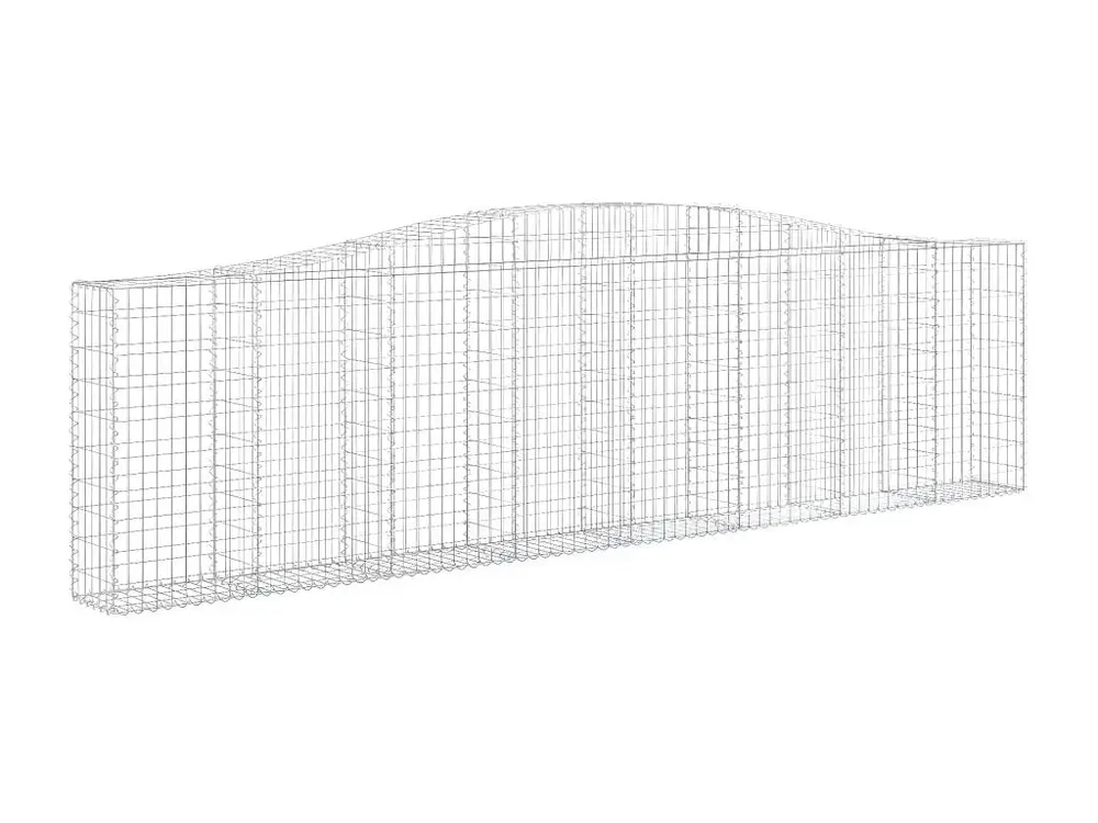 Paniers à gabions arqués 20 pièces 400x30x100/120 cm Fer galvanisé en Mélaminé résistant