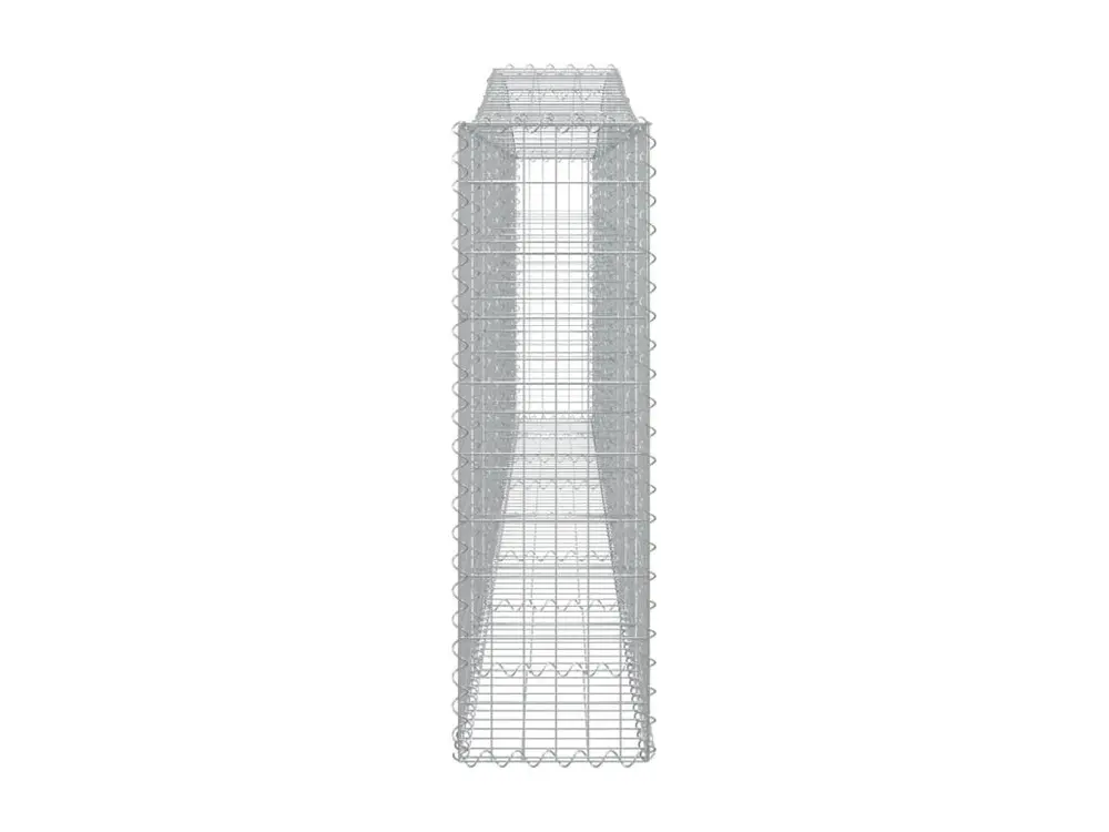 Paniers à gabions arqués 20 pièces 400x30x100/120 cm Fer galvanisé en Mélaminé résistant