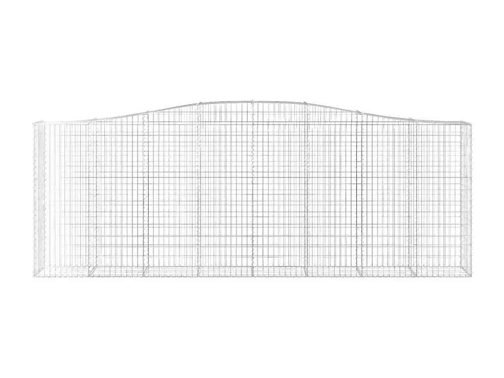 Paniers à gabions arqués 20 pièces 400x50x140/160 cm Fer galvanisé | Assemblage Facile et Rapide