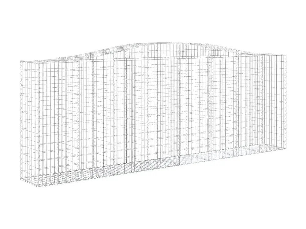 Paniers à gabions arqués 20 pièces 400x50x140/160 cm Fer galvanisé | Assemblage Facile et Rapide