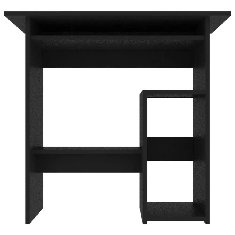 Plan de Travail Ergonomique Bureau table poste de travail meuble d'ordinateur informatique étude 80 x 45 x 74 cm bois d’in...