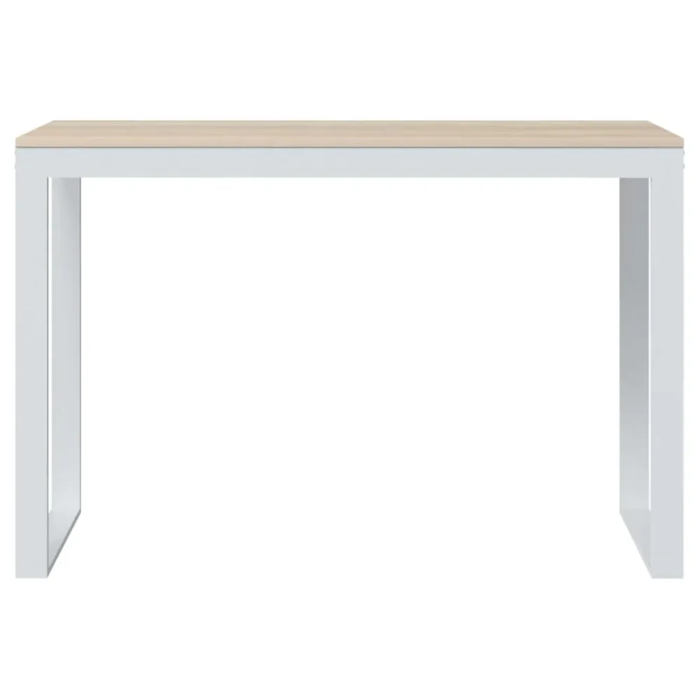 Poste de travail assis-debout Bureau table poste de travail meuble d'ordinateur informatique étude d'ordinateur et chêne 1...
