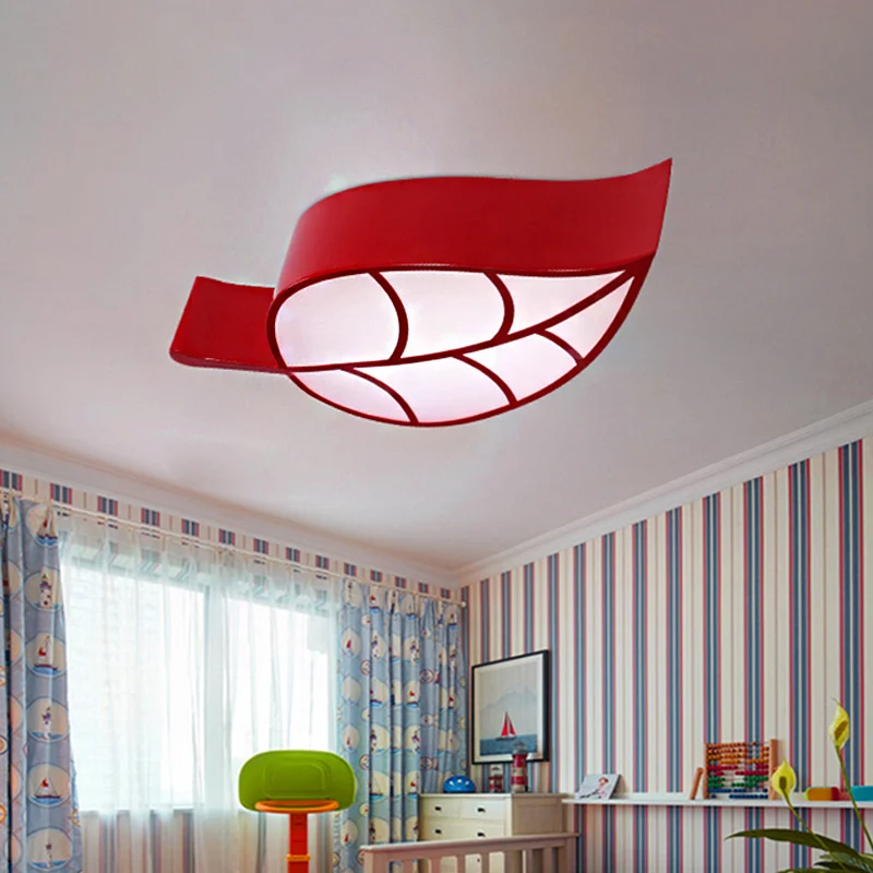 Chemises cartonnées à rabats Kindergarten Klassenzimmer Blatt Deckenleuchte Acryl Cartoon LED Deckenleuchte