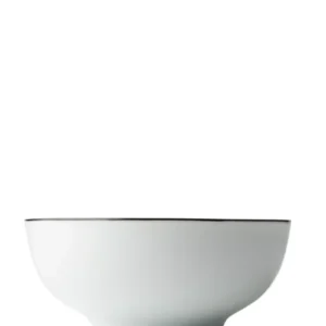 Jenna Clifford 16cm Cereal Bowl Noir jais Band - White