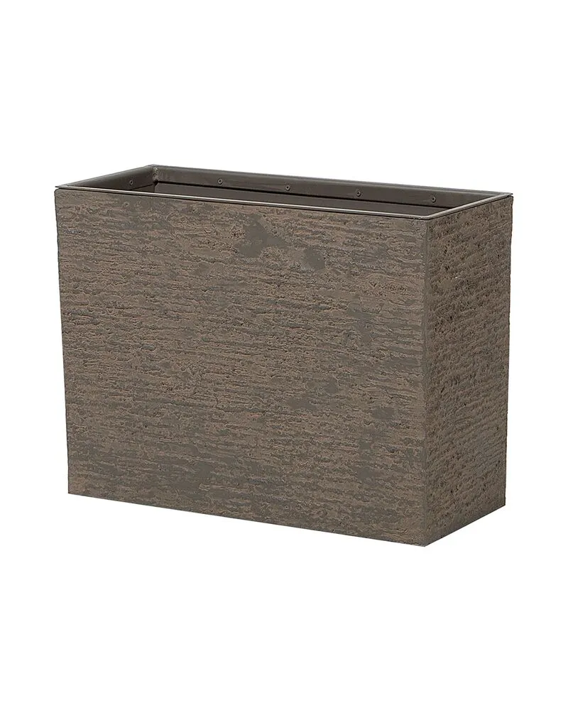 Bloempot donkerbruin 25x60x45 cm EDESSA