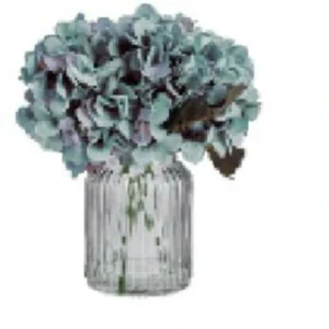 Écran Tactile HD Vase verre bleu h245cm